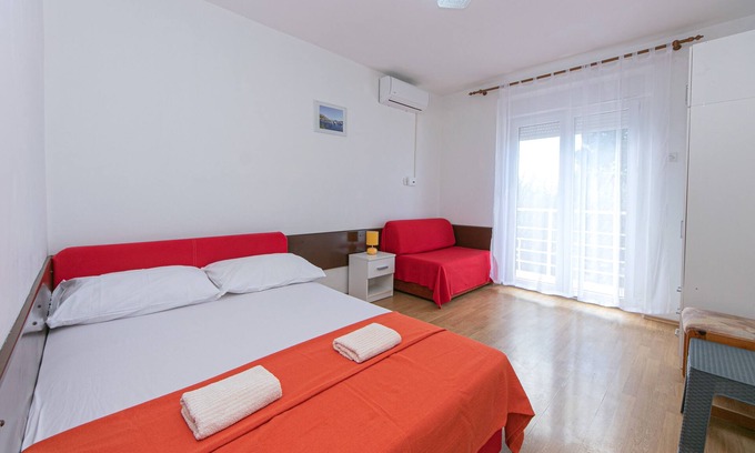Gradac Apartamento | Apartamento de una habitación con balcón y vista al mar Gradac, Makarska (A-5198-c)