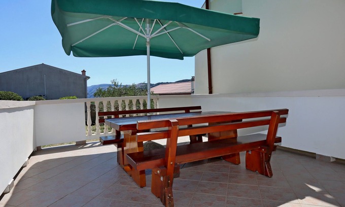 Lopar Apartamento | Apartamento de una habitación con terraza y vista al mar Lopar, Rab (A-14804-e)