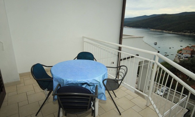 Rabac Apartamento | Apartamento de una habitación con terraza y vista al mar Rabac, Labin (A-7474-c)