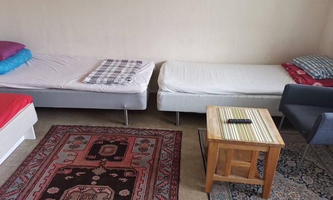 Angered Apartamento | One large room with 3 single beds. Max for three people 12 min from city center