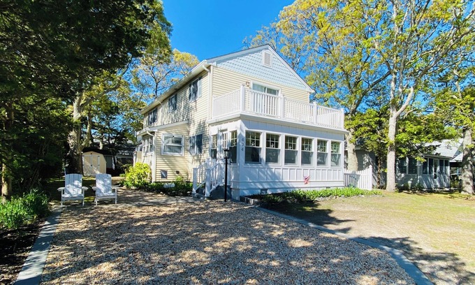 Cape May Point Casa | Only 3 blocks to the beautiful St. Peter's Beach of Cape May Point sits this roomy beach house