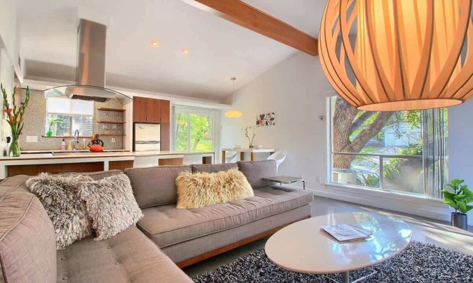 South River City Casa | Orange Crush | SoCo Mid-Century Pet Retreat
