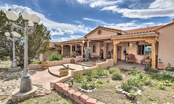 Santa Fe Casa | Ornate Santa Fe Adobe Home w/ Gazebo + Patio!