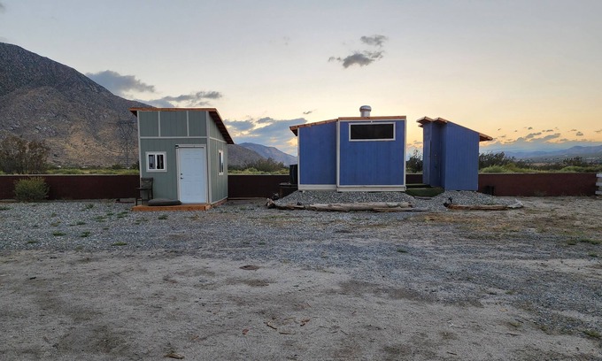 Cabazon Cabina | Our Off-Grid Tiny Cabin awaits you and your desert adventure. Sleeps up to 3.