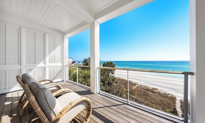 Inlet Beach Casa | Gulf Front Luxury! Gimnasio / Tenis / Bicicletas Gratis