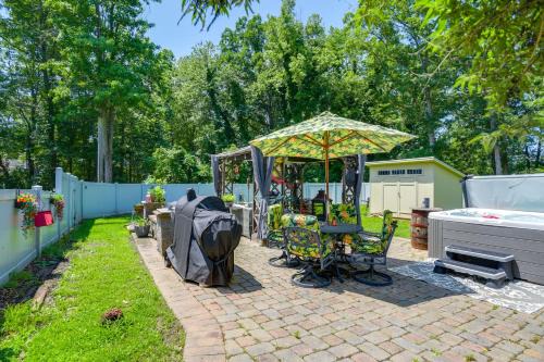 North East Casa | Outdoor Oasis and Hot Tub Maryland Home with Bar!