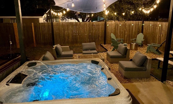 Del Valle Casa | Outside the Box ; hot tub, games. NO cleaning fee