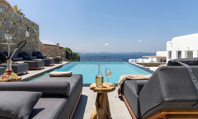 Faros Armenistis Villa | Outstanding Mykonos Villa | 5 bedrooms | Villa Menelaus | Private Pool with Panoramic Sea Views | BBQ | Faros