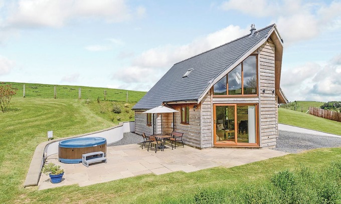 Caersws Chalet De Esquí | Alojamiento de 1 habitaciones en Little London, Nr Llandinam