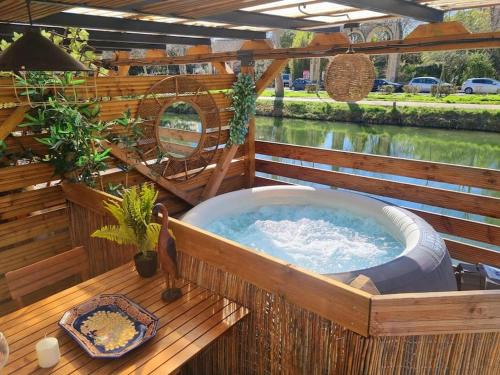 Cote Pavee Alquiler De Eote | Péniche Chaleureuse avec jacuzzi Toulouse centre