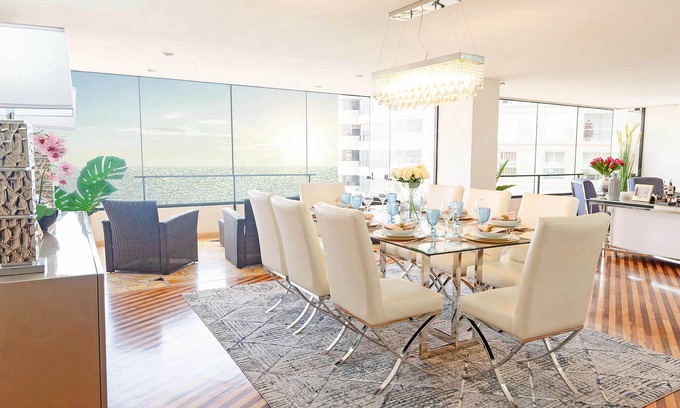 Armendariz Apartamento | Pacific Ocean luxury 4BR/3.5BA Terrace Larcomar JW Marriott