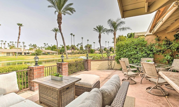 Palm Desert Condominio | Palm Desert Escape w/ Patio & Shared Pool!