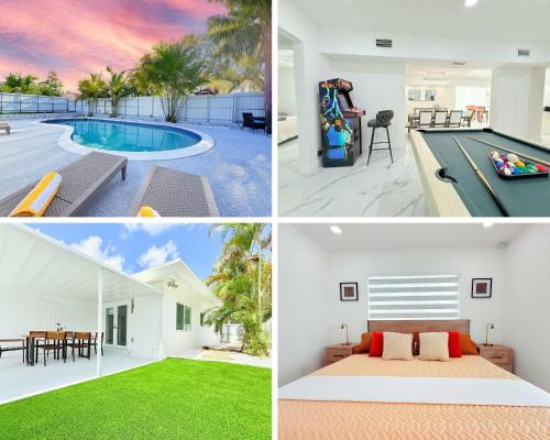 Central Fort Lauderdale Casa | Palm House Near Beach, Game Room, Pool & King Beds