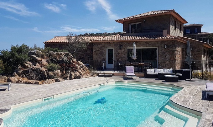 Porto-Vecchio Villa | Palombaggia Villa 3 dormitorios piscina vallada climatizada Spa Porto Vecchio
