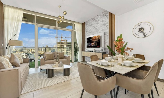 Jumeirah Village Circle Apartamento | Panoramic City View l Pool | Gym | JVC | Zaya | 1B