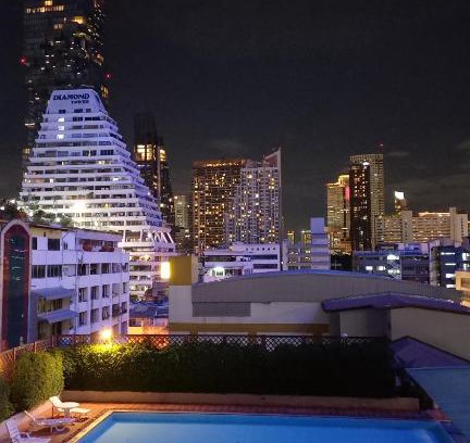 Silom Apartamento | Panoramic City View Room at Silom
