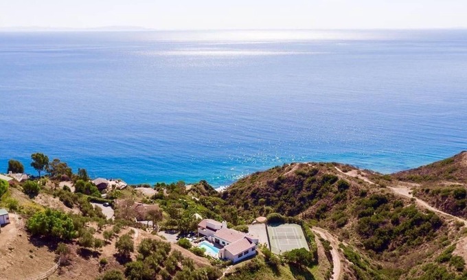 Eastern Malibu Casa | Vista panorámica al mar, Big Rock Mesa Spanish 7 hab Villa Malibu (2 edificios)