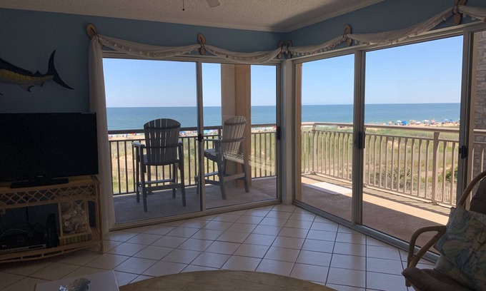 Midtown Ocean City Condominio | Vista panorámica al mar desde este frente al mar, exposición al sur 2 ª planta condominio