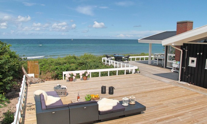 Smidstrup Strand Cabaña | Vista panorámica frente a la playa. Las vacaciones hasta el 10 de Gilleleje - Norte Zelanda