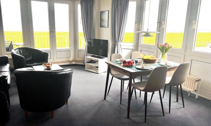 Duhnen Apartamento | Panoramic sea view in the Nordseeperle apartment no. 8