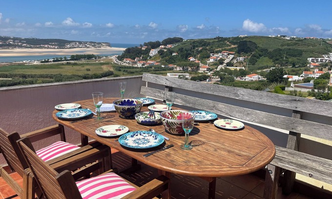Foz do Arelho Apartamento | Panorámico, Piscina, Playa, Tenis, Foz do Arelho, Obidos Lagoon Surf Sailing Golf