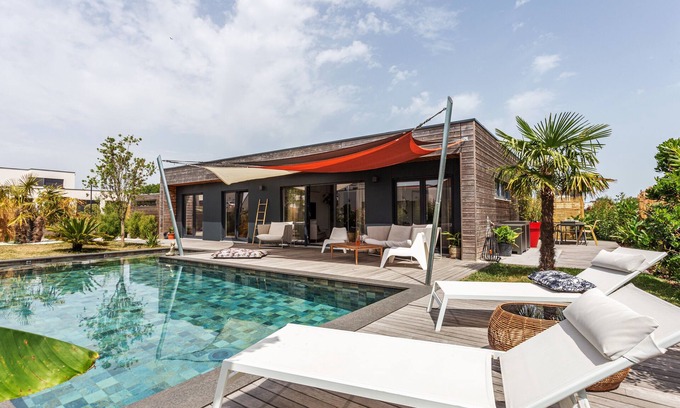 Lehon Casa | Paradis - Maison en bois avec Piscine