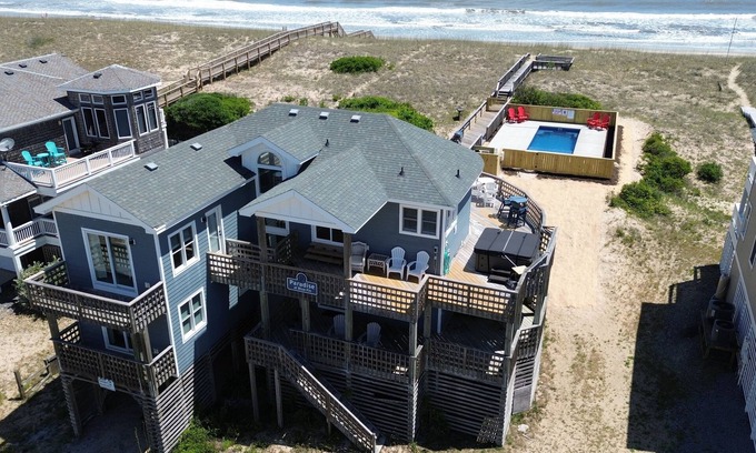 Carova Beach Casa | Paradise at Blue Fin! New owners Updated. Heat-able pool! 4x4 required
