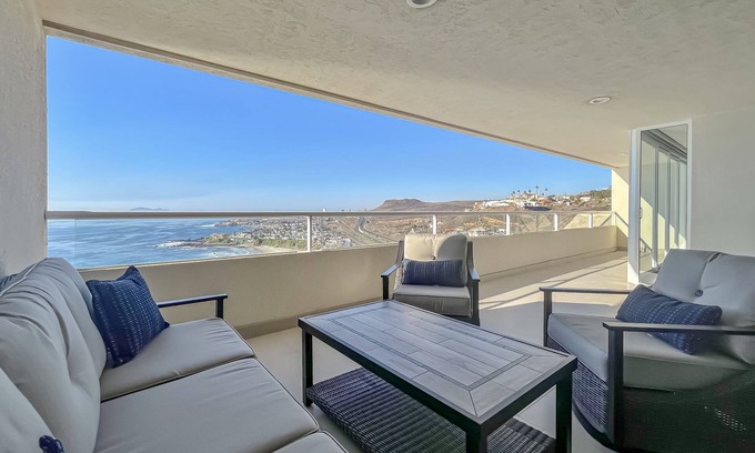Rosarito Condominio | Paradise|CalafiaCondo|BeachAccess|12thFlr|Rosarito