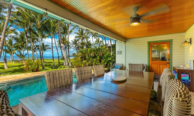 Kihei Casa | Impresionante casa privada frente a la playa! Perfecto para familias, excelente ubicación!