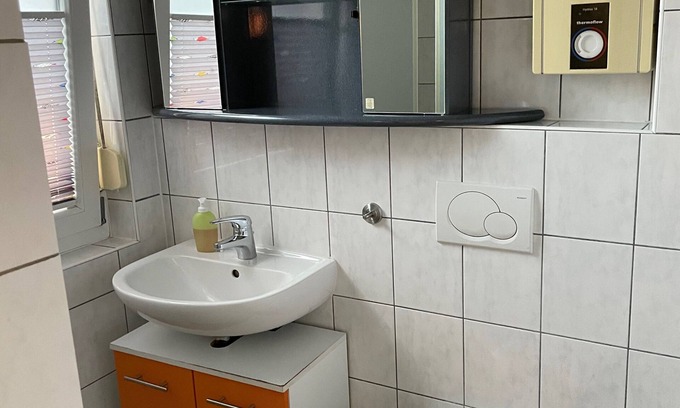 Speyer Apartamento | Pasture 1 - 50 m2 apartment with terrace on the ground floor - Ferienwohnungen Hasenpfühlerweide