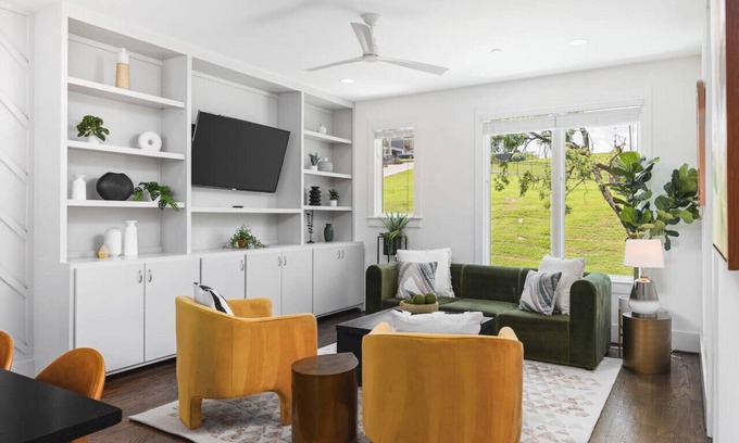 Edgehill Casa | Patio, FirePit, Garage - Walk to Belmont, 12 South, Restaurants & More