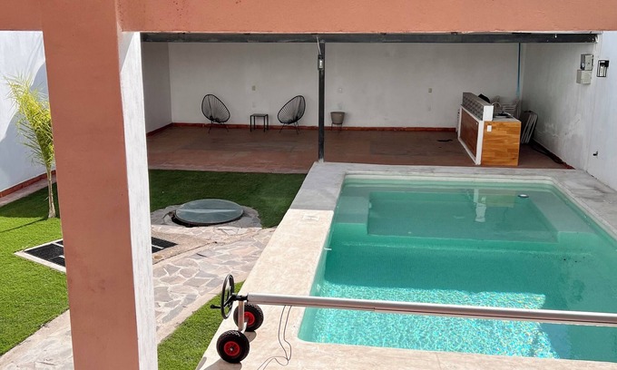 San Isidro Mazatepec Casa | Peaceful Getaway with Heated Pool and Private Studio Near GDL with WiFi, AC