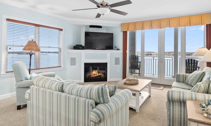 Ocean City Condominio | Gran condominio Bayfront Downtown cerca de Boardwalk, playa, muelle privado para pescar Great Veiws