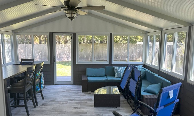 Matunuck Casa | Peaceful Oasis by the Sea, steps to the beach, 4 bedrooms, Central AC
