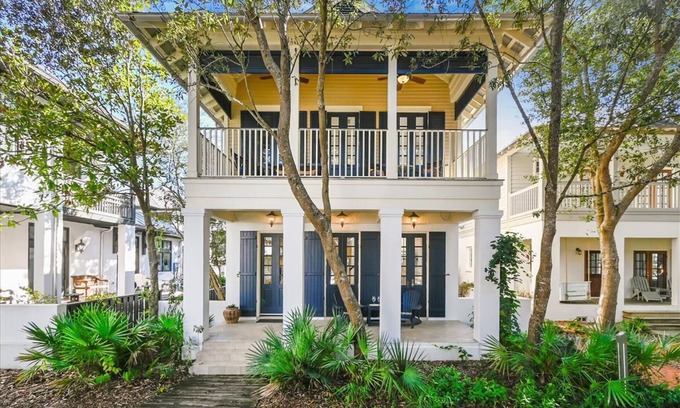 Rosemary Beach Casa | Casita junto al mar, casa de vacaciones en la playa de Rosemary + bicicletas GRATIS + admite mascotas