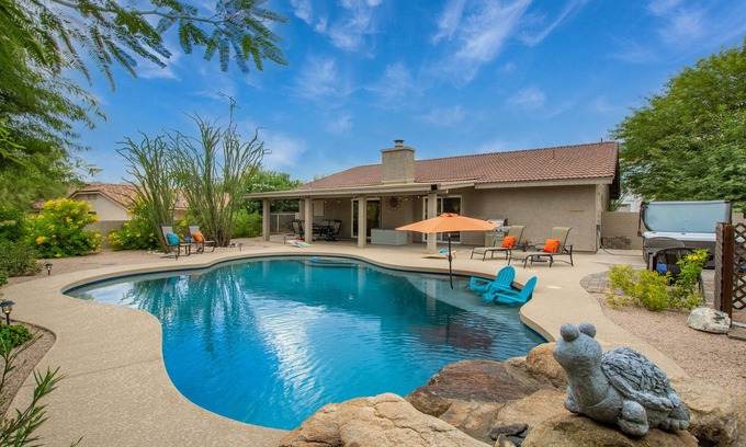 Fountain Hills Casa | Peaceful, private home with pool & hot tub