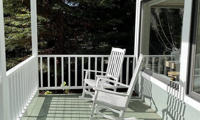 Anchor Bay Casa | Peaceful Retreat with Ocean Views, Tall Pine Trees, and Beautiful Garden