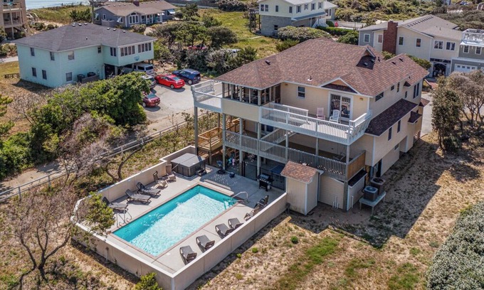 Southern Shores Casa | Wake up to beautiful ocean views from this oceanside 7BR home with Private Pool!