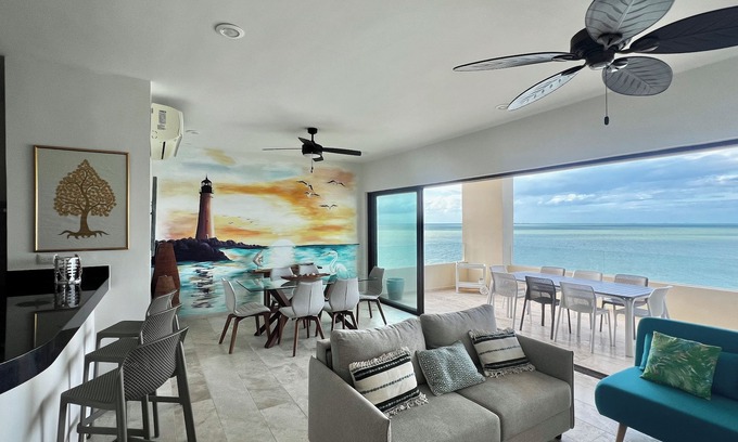 Chicxulub Puerto Condominio | Penthouse de lujo en la playa,espectacular ocean view.