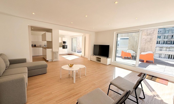 Quartier Chorier-Berriat Apartamento | Penthouse, Mountain view terrace