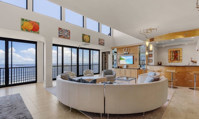 Punta Rassa Casa | Penthouse on the Beach! Beautiful Sunset Views!