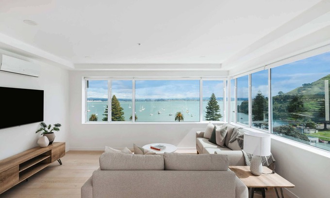 Mount Maunganui Apartamento | Panorama Penthouse Luxe Ocean Views & Pool