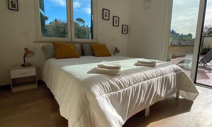 Quartiere III Pinciano Apartamento | Penthouse with terrace in Rome, a few steps from Piazza del Popolo