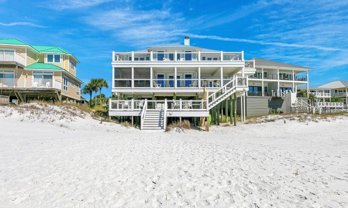 Gulf Trace Casa | Seas el día, una hermosa y espaciosa casa y playa privada en el Golfo de México