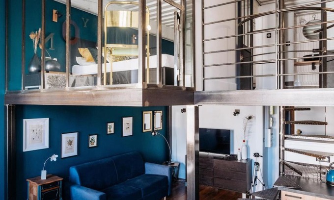 Croix Rousse Apartamento | Perrod - Industrial Duplex Loft - Lyon Croix-Rousse
