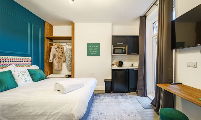 City Centre Apartamento | Estudio-De Lujo-Baño con ducha-Pet Friendly
