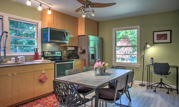 Skyland Casa | Pet-Friendly 2BR Cottage, Foosball, Grill, 10 Min to Asheville + Biltmore Pass