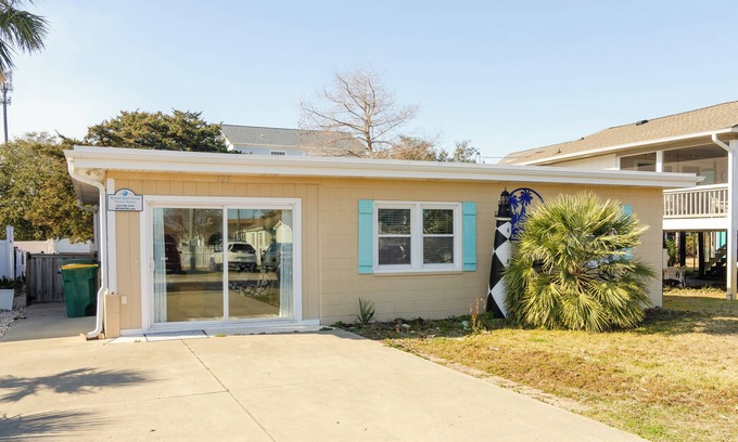 Kure Beach Casa | Pet Friendly Cottage Minutes from the KB Pier