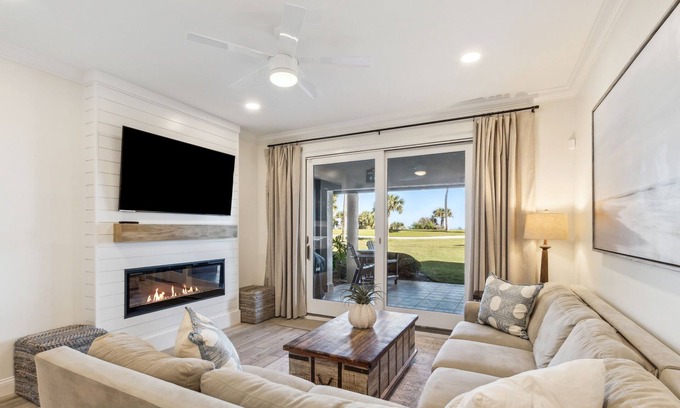 Fernandina Beach Condominio | Lujosa planta baja frente al mar Dunas del mar Villa- Totalmente renovado