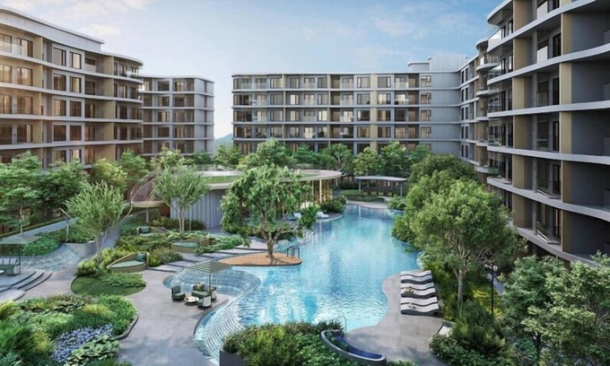 Phuket Condominio | PHUKET - New! PHYLL Condo , 2 BR Max 3 pax, Kitchen, TV65", 41 sqm, Pool View